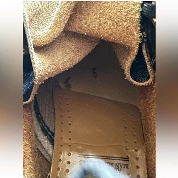 Vintage 90s Dr Martens Red & Blue Rub Off Combat Punk Boots Size 5 UK ENGLAND - Picture 9 of 11